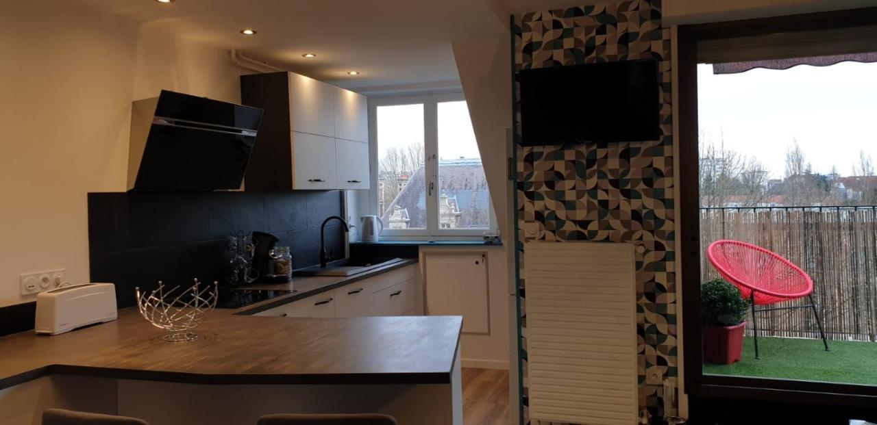 Coeur De Troyes T4 Terrasse 5Eme Etage Centre Ville Wifi Parking Exterior foto